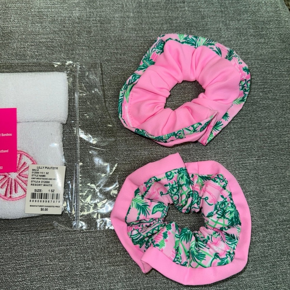 Lilly Pulitzer Wristband and Headband and scrunchie set - Picture 3 of 3